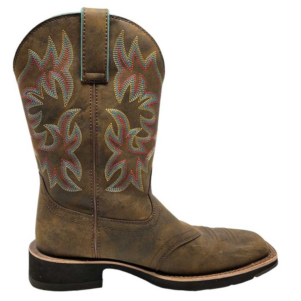 Ariat Delilah Western Boots Square Toe Leather Pu… - image 6