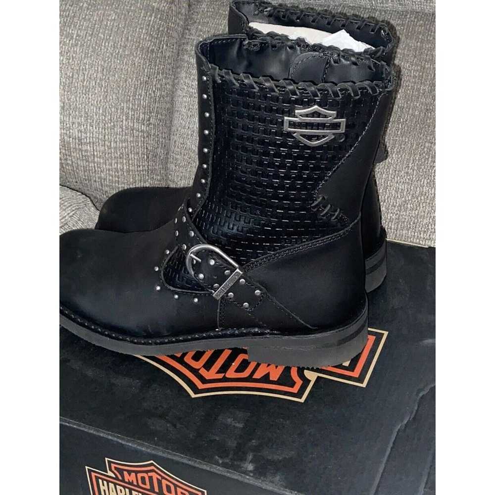 Harley-Davidson Women's 9 Abbie Black Leather Boo… - image 8