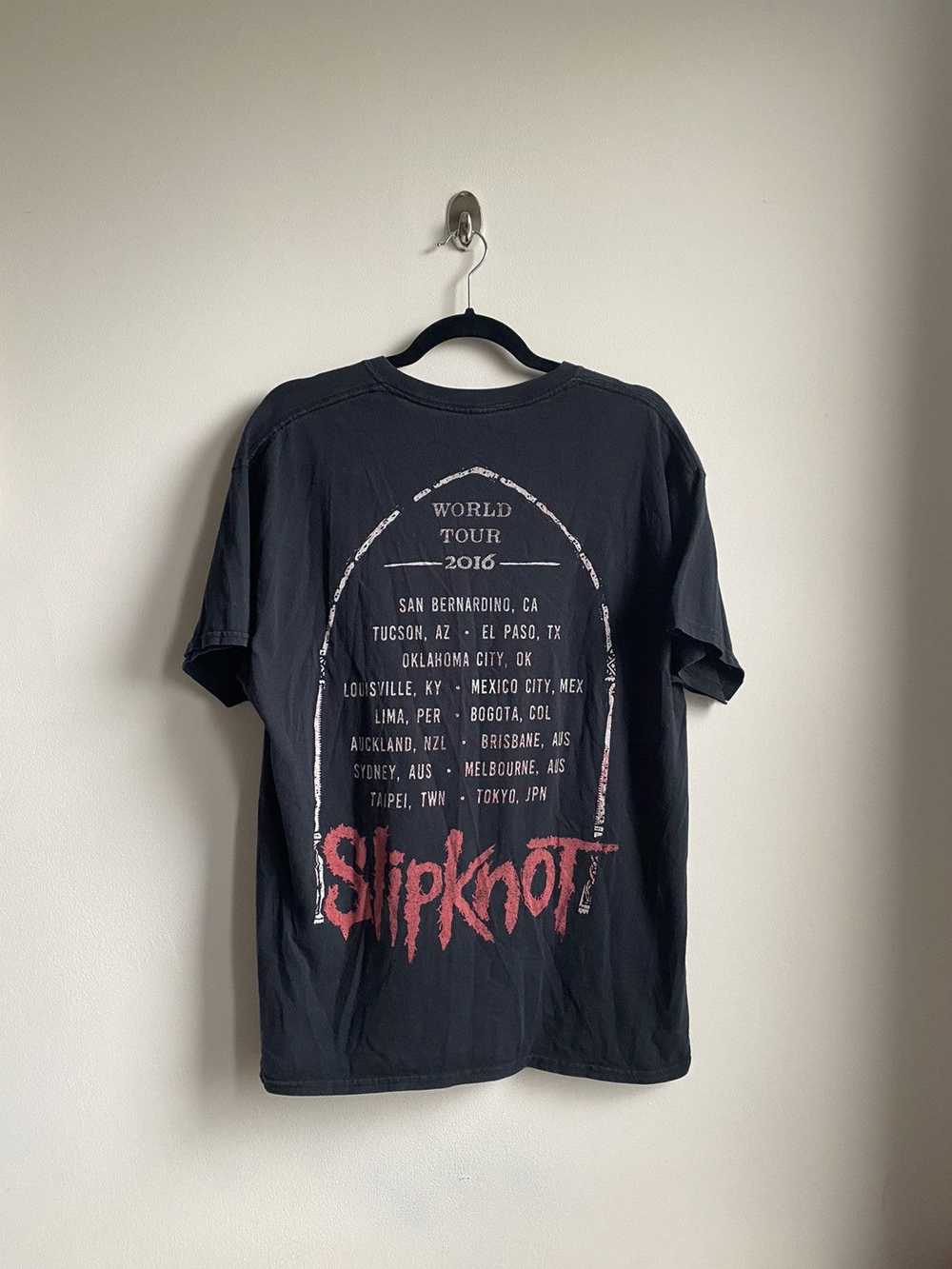 Band Tees × Rock T Shirt × Vintage slipknot 2016 … - image 2