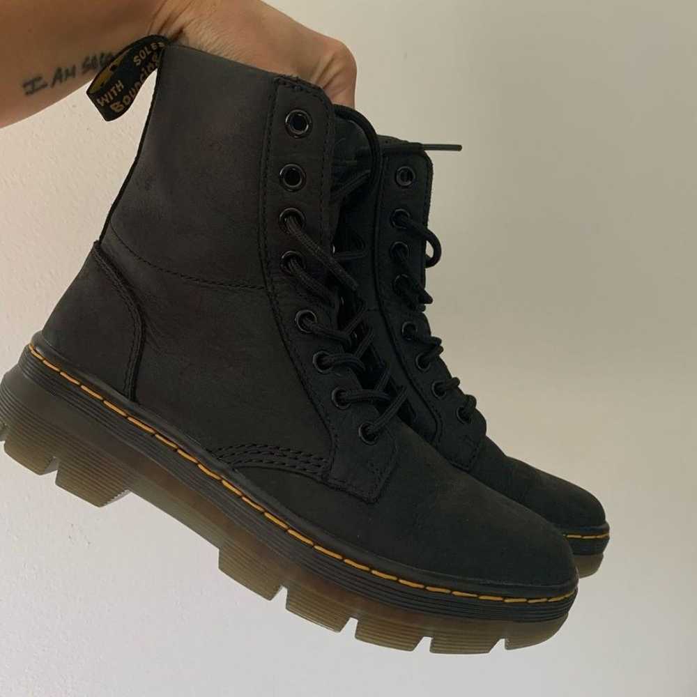 Dr. Martens Docs Combs Leather Matte Combat Boots… - image 9