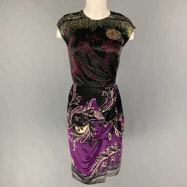 ワンピース Etro Viscose Blend Dress With Iconic Print Etro Stretch Viscose Dress With Iconic Print in Blue | Lyst