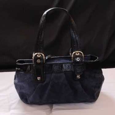 バッグ vintage coach Soho Hobo hand bag navy Vintage Coach 8A16 Navy Suede & Leather Large Soho Hobo Bag