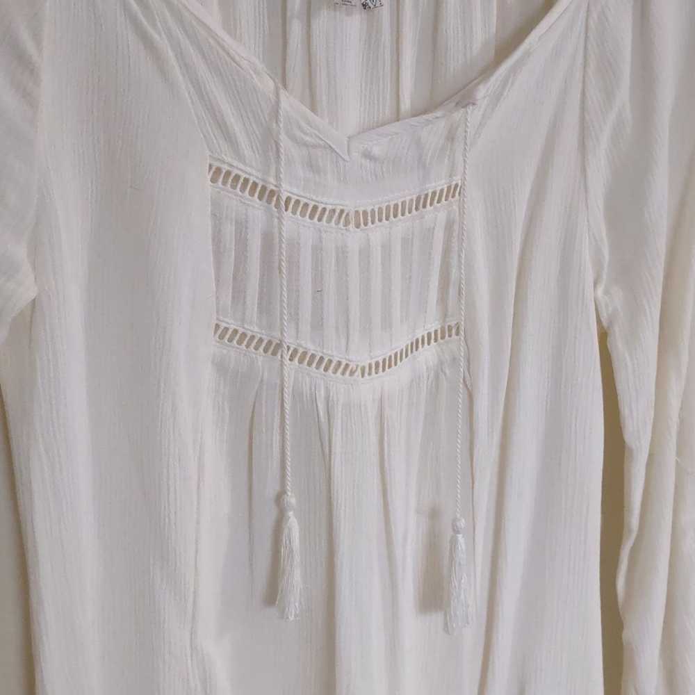 Mudd Women's Vintage Peasant Blouse Off White Siz… - image 2