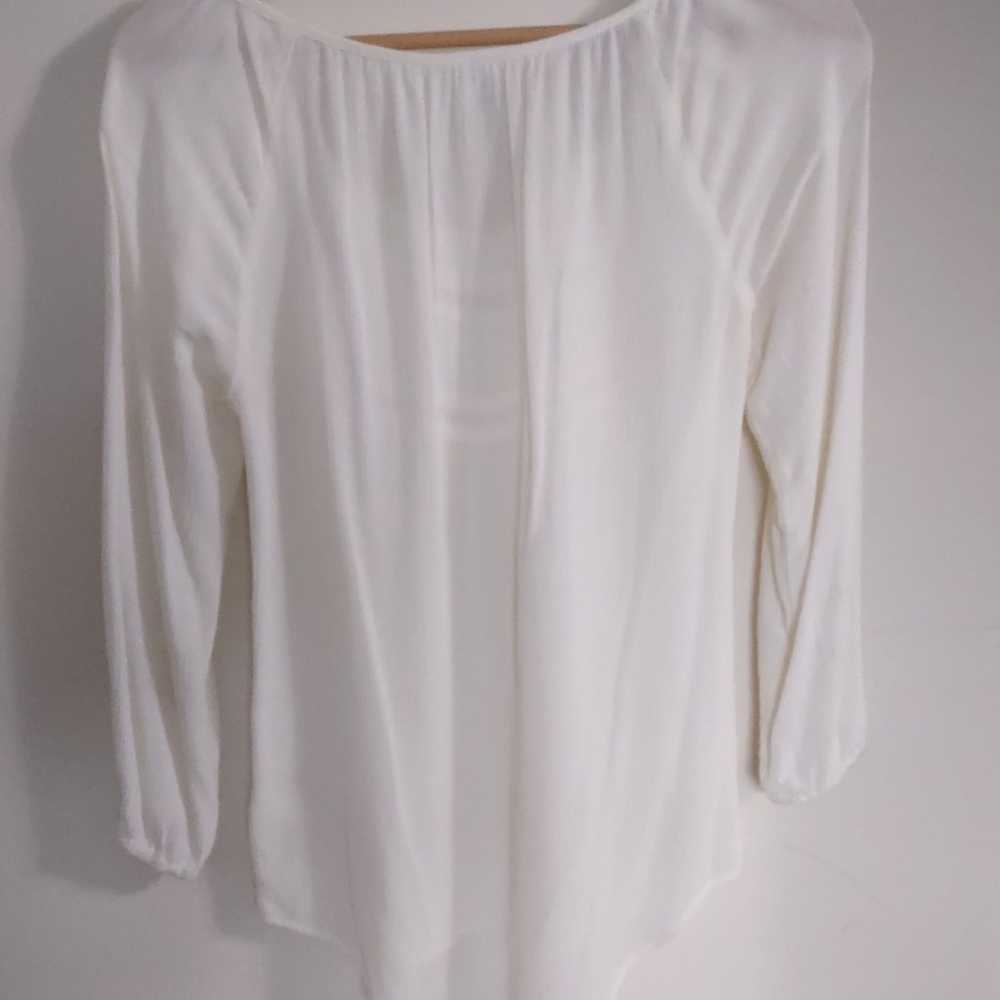 Mudd Women's Vintage Peasant Blouse Off White Siz… - image 4