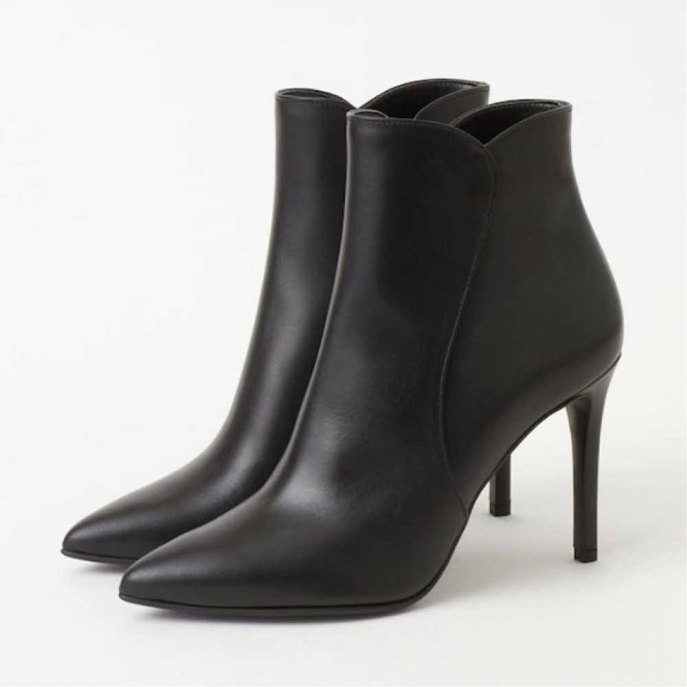 Diana short high-heeled leather boots, women's si… - image 1