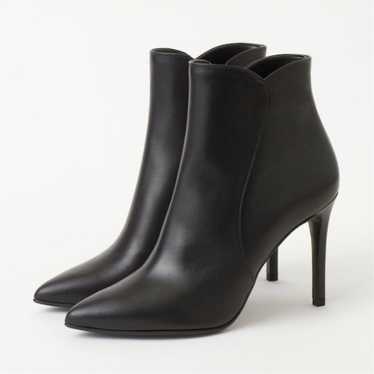 Diana short high-heeled leather boots, women's si… - image 1