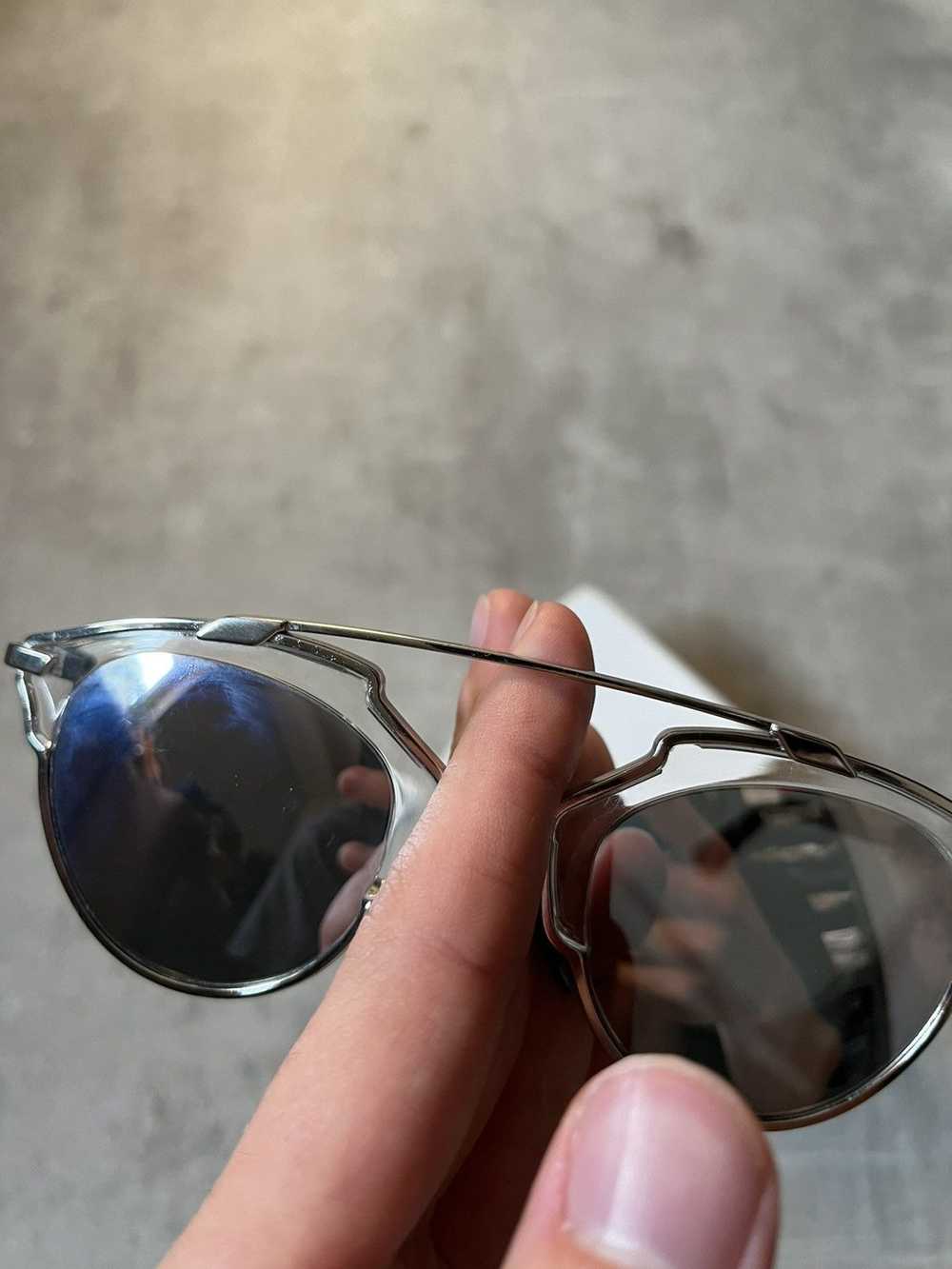 Dior × Luxury × Vintage Dior so real aviator silv… - image 4