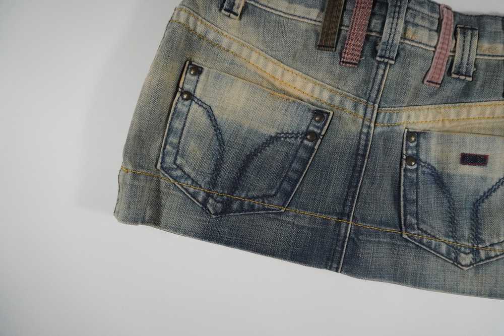 Miss Sixty Micro Mini Denim Skirt (M) - image 4