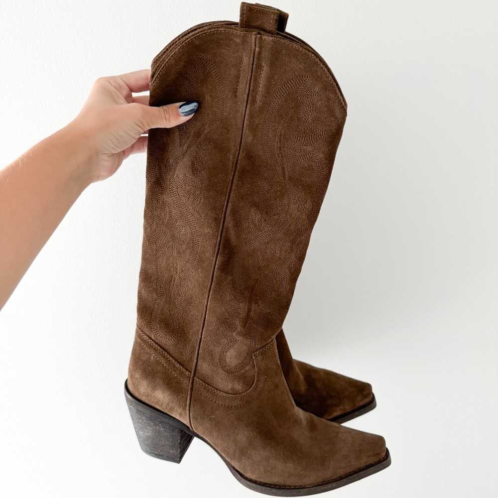 Jeffrey Campbell Rancher K Dark Brown Boots 9 - image 1