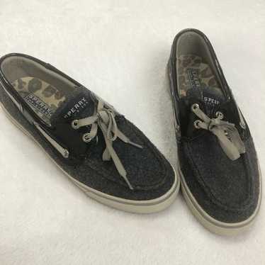 Sperry Gray Wool Top-Sider Size 7.5