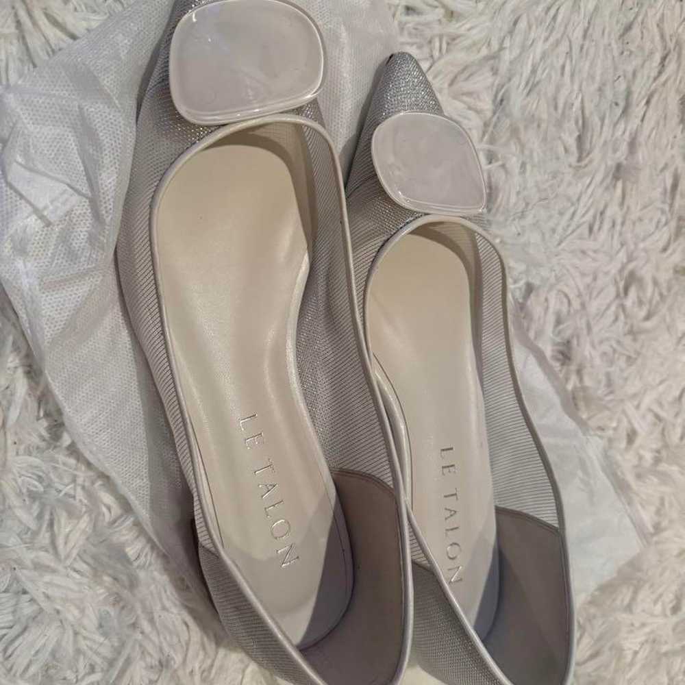 【Rutaron le talon】Silver pointed toe flat shoes - image 5