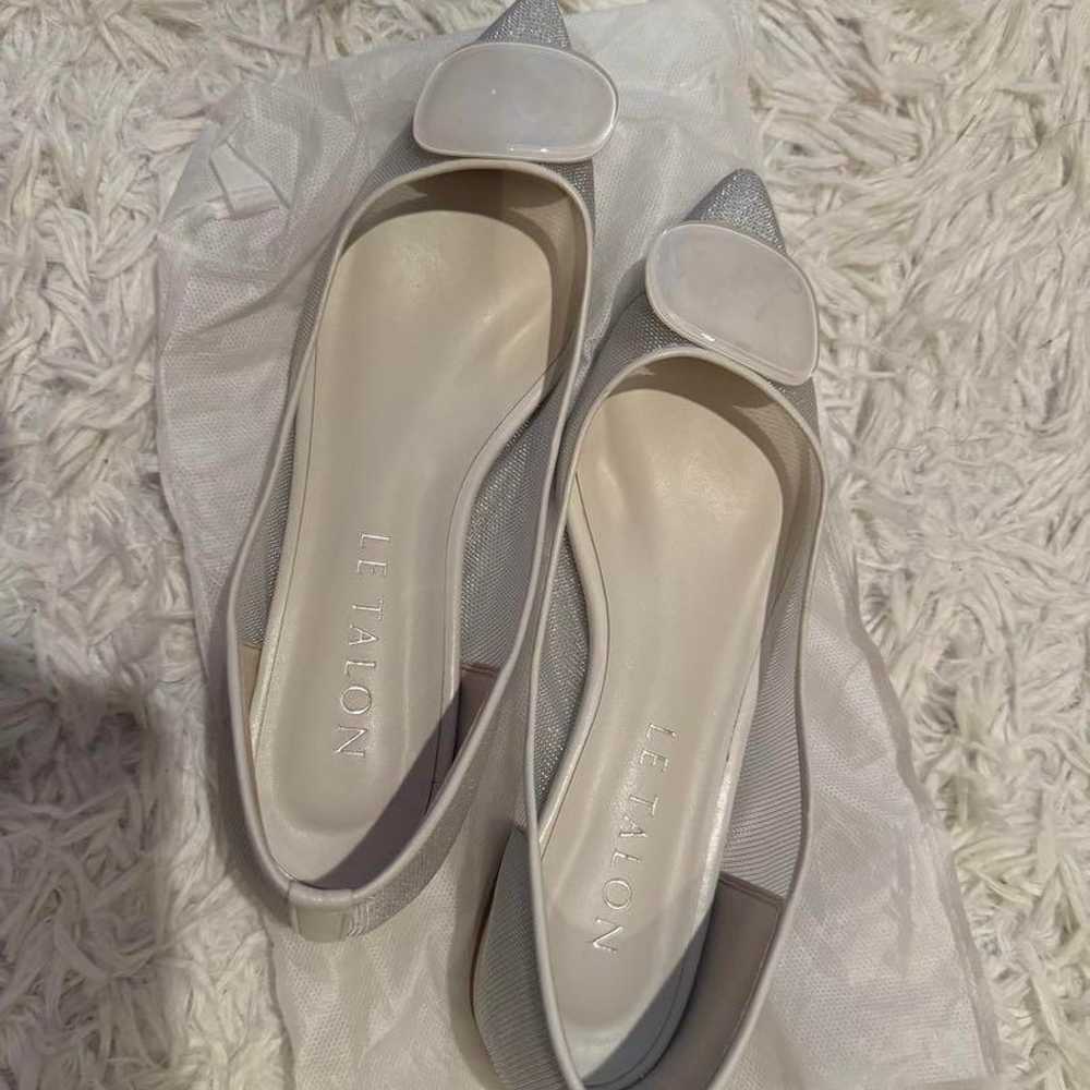 【Rutaron le talon】Silver pointed toe flat shoes - image 6