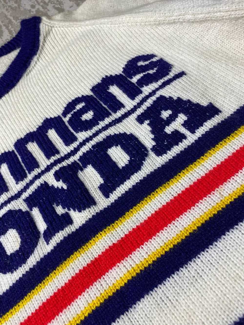 Honda × Racing × Vintage 80s RARE Vintage Knit Sw… - image 8