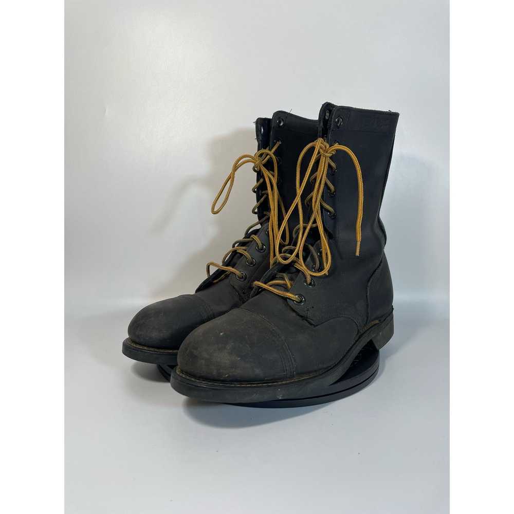 Other Biltrite Black Leather Lace Up Combat Work … - image 2