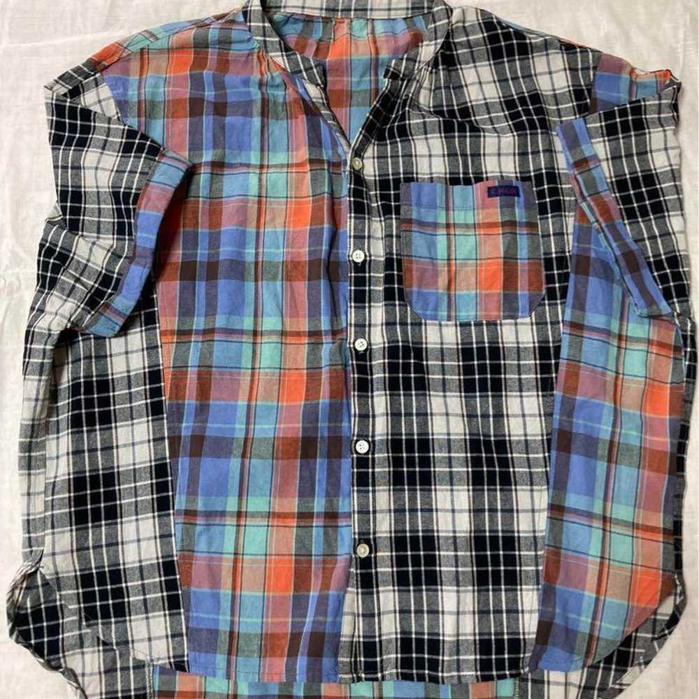 CUBE SUGAR Cube Sugar Short-Sleeve Check Shirt. - image 2