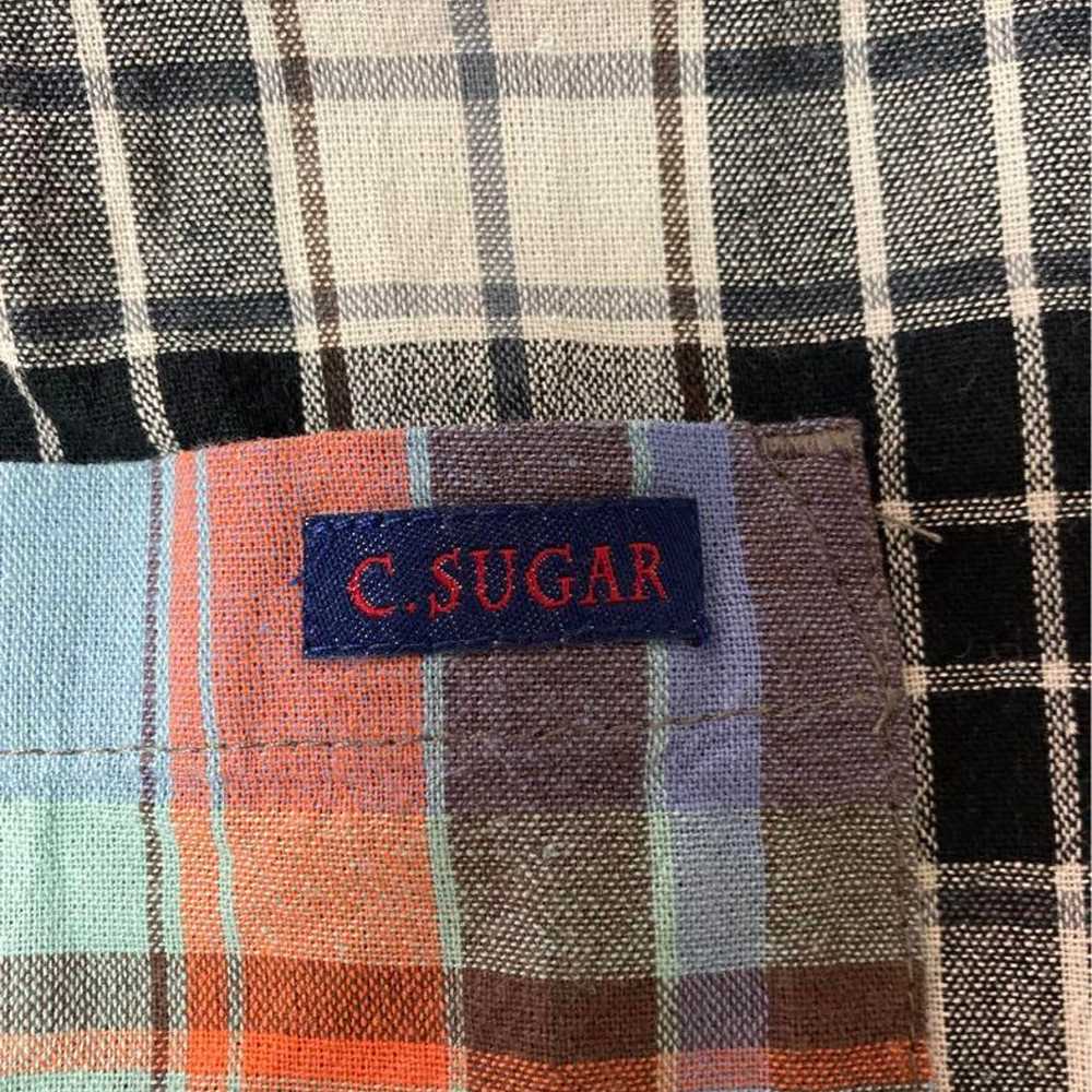 CUBE SUGAR Cube Sugar Short-Sleeve Check Shirt. - image 3