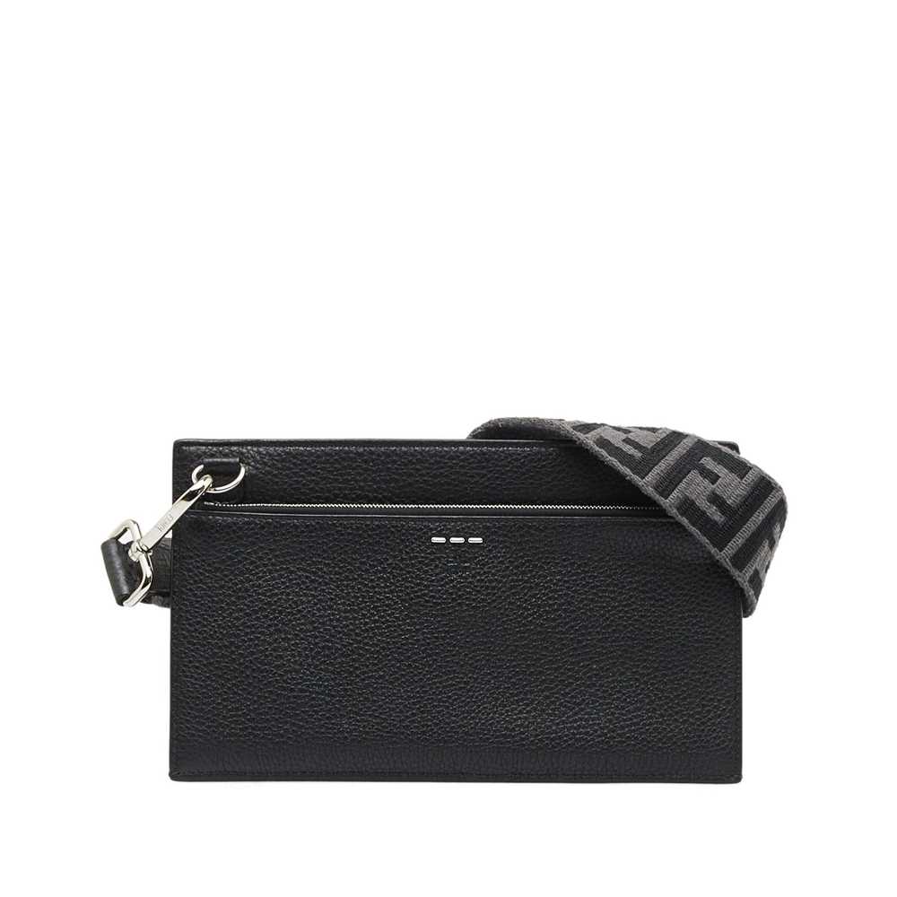 Fendi Fendi Flat Pouch Leather Crossbody - image 1