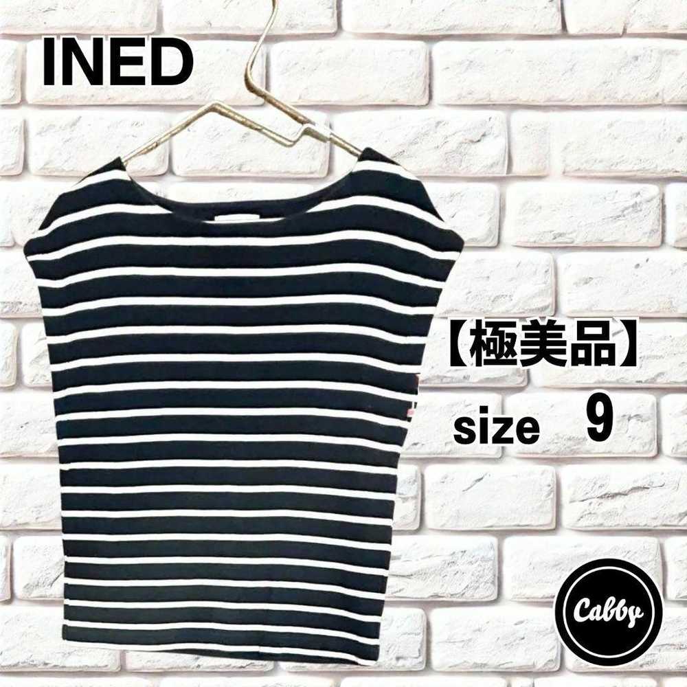 【Great Condition】INED Ined Knit Border Size 9 - image 1