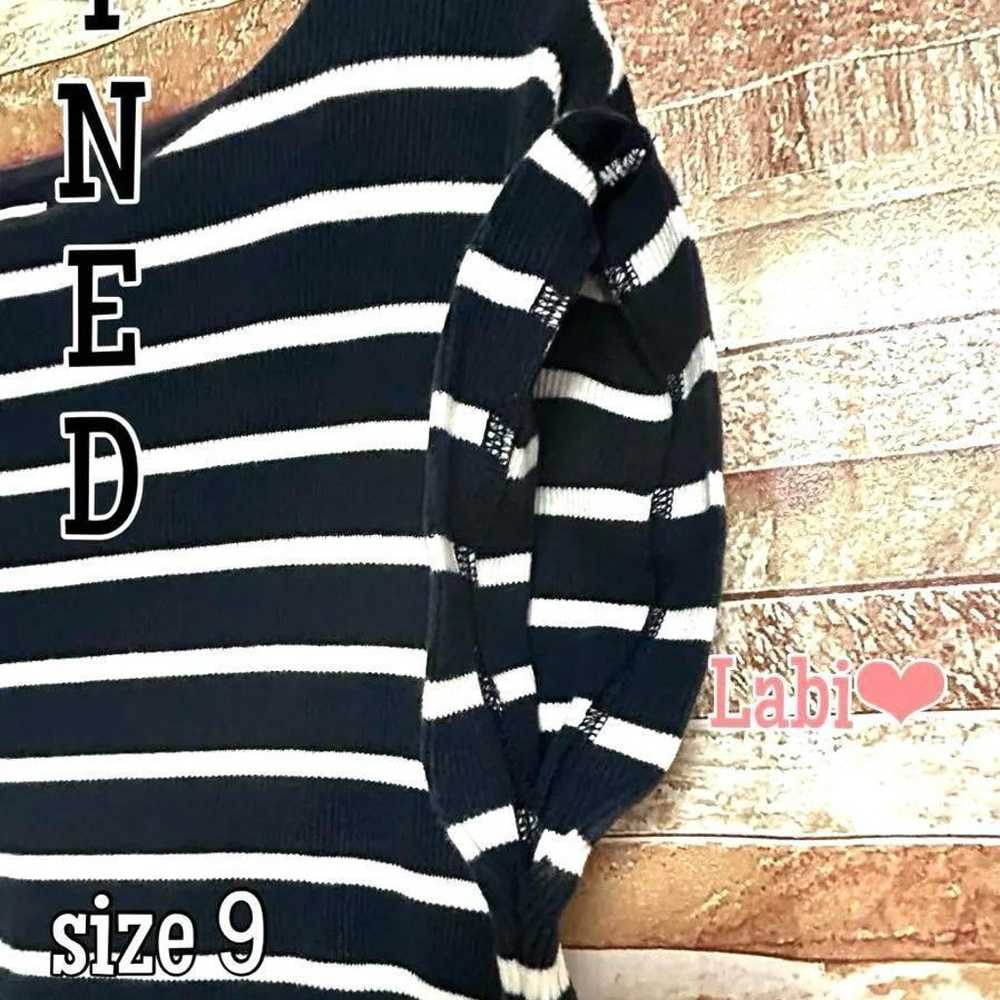 【Great Condition】INED Ined Knit Border Size 9 - image 4