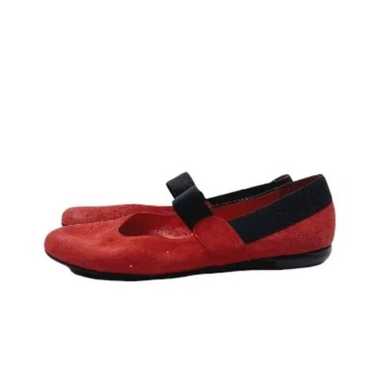 Gritti Women's Red Black Suede Luxe Slip-On Marry… - image 1