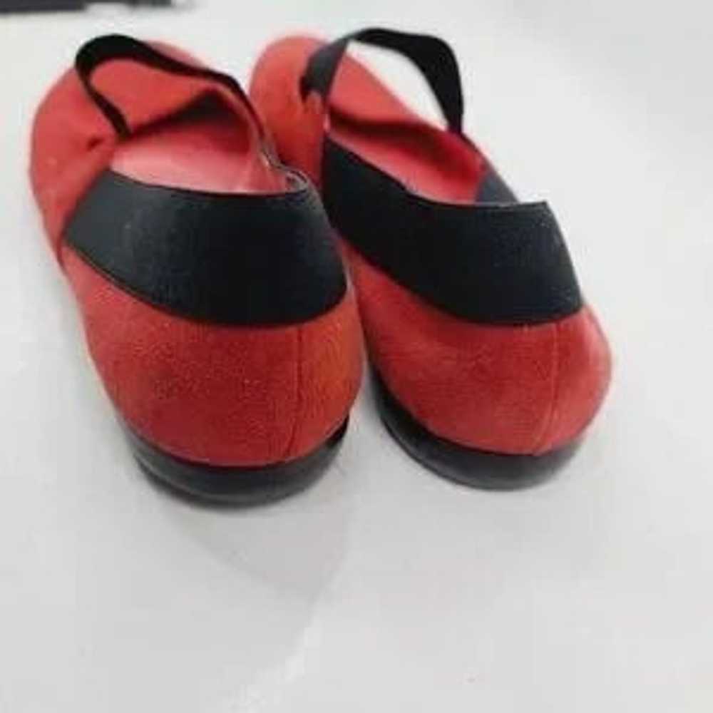 Gritti Women's Red Black Suede Luxe Slip-On Marry… - image 5