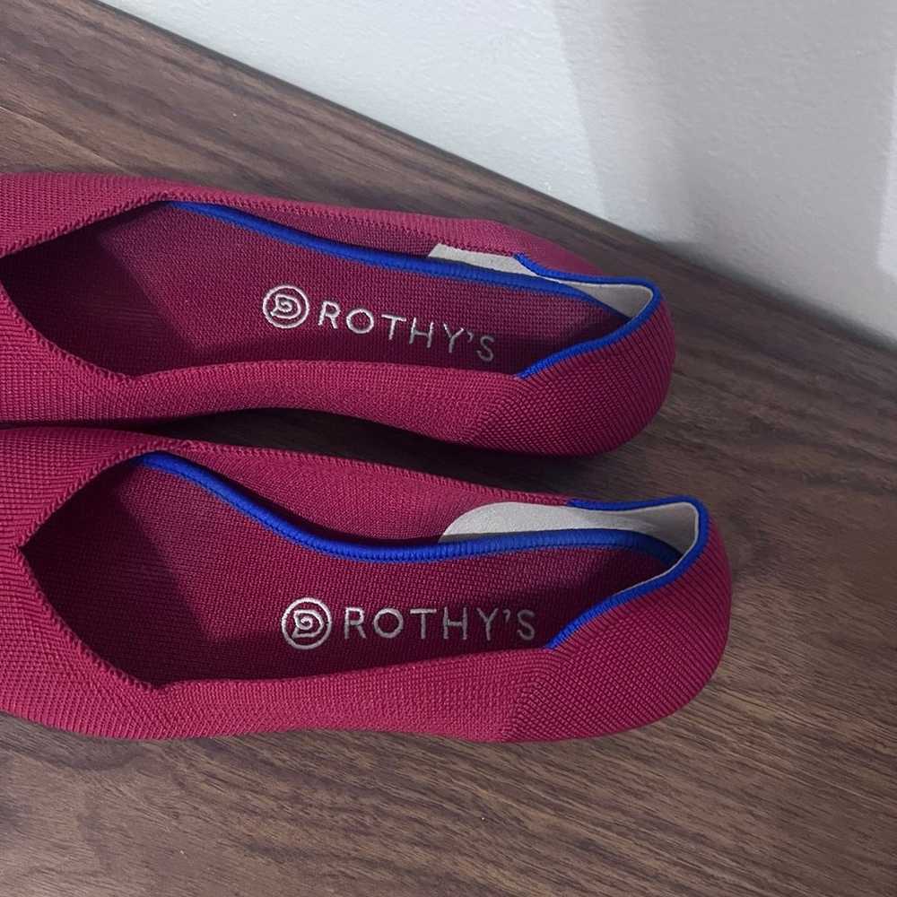 Rothy's The Point Flats  Red Classic Soft Flexible - image 3