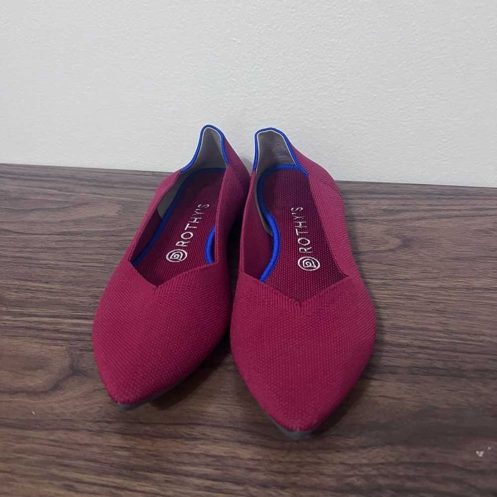 Rothy's The Point Flats  Red Classic Soft Flexible - image 5