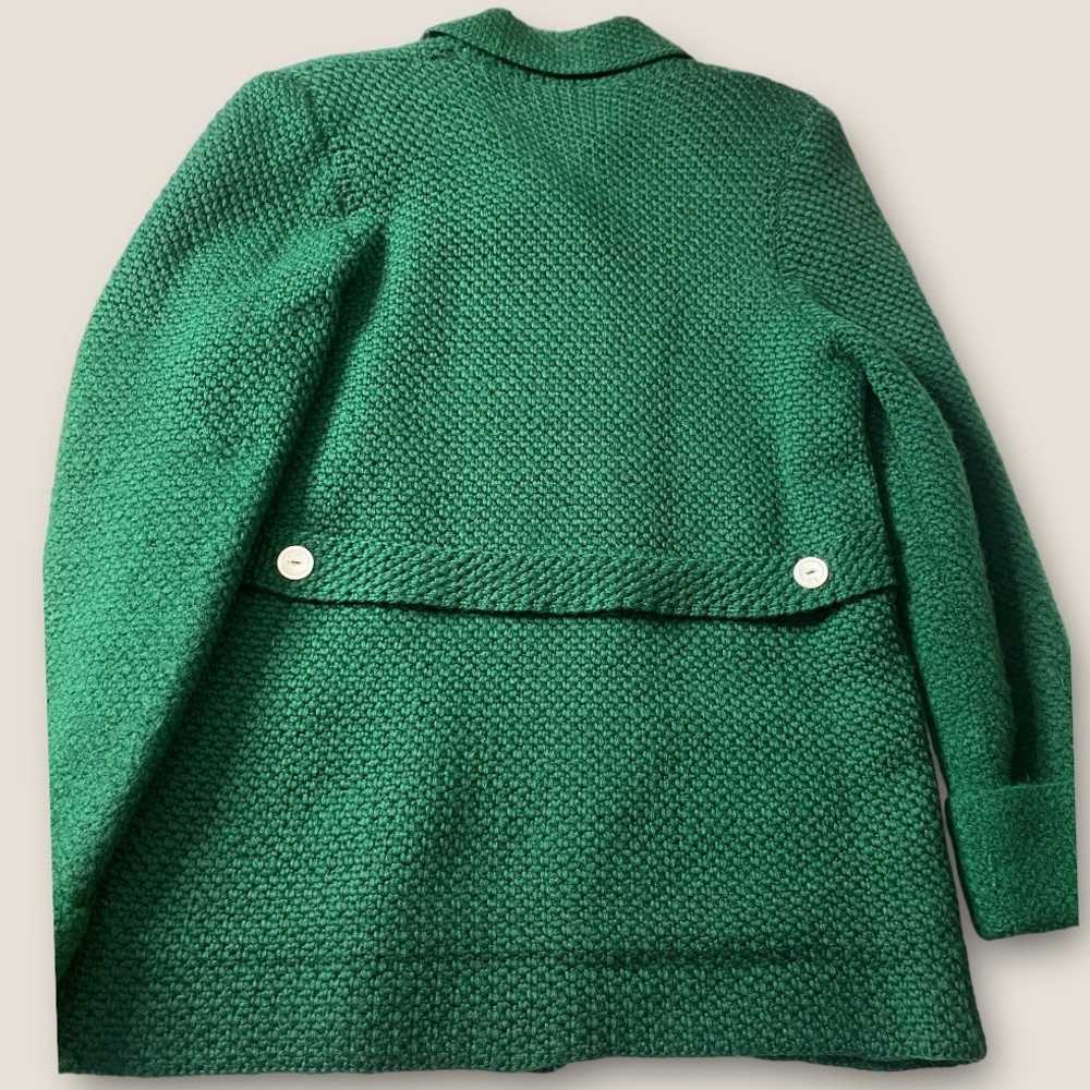 Vintage Knit Crochet Double Breasted Coat - image 10