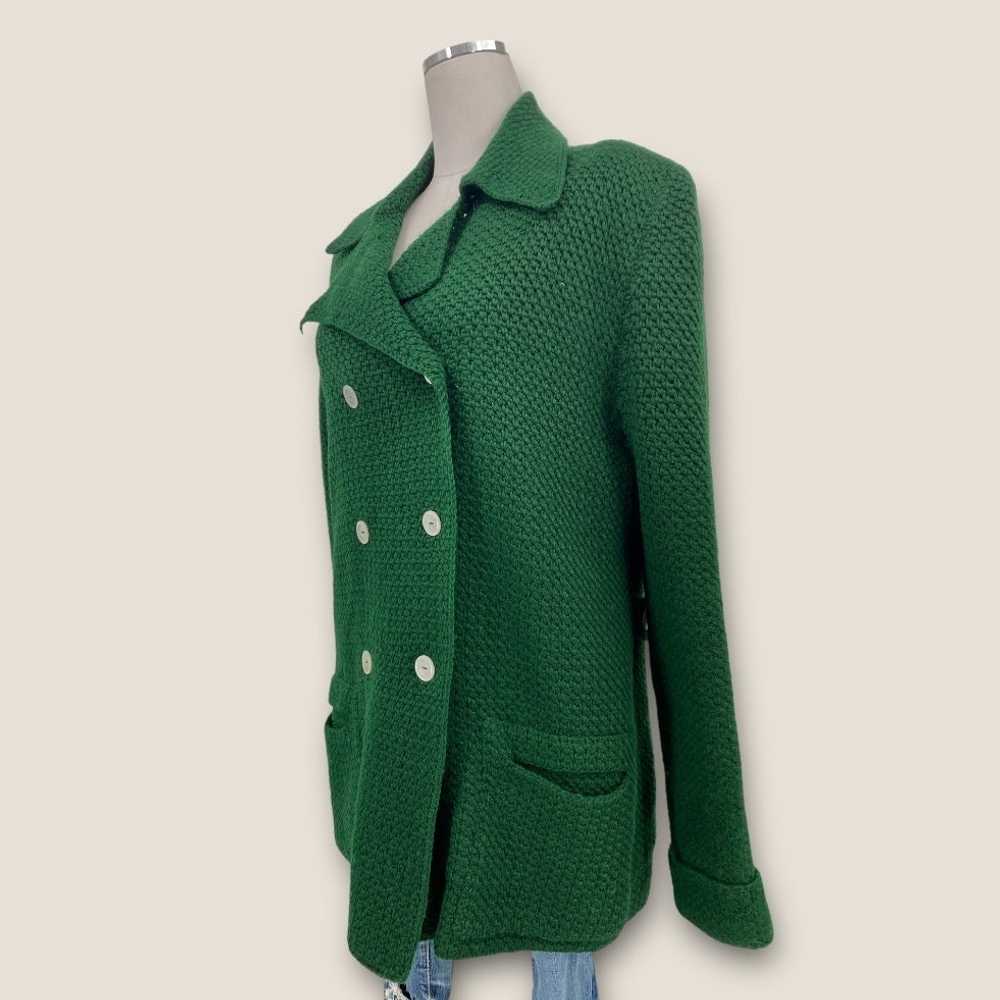 Vintage Knit Crochet Double Breasted Coat - image 4