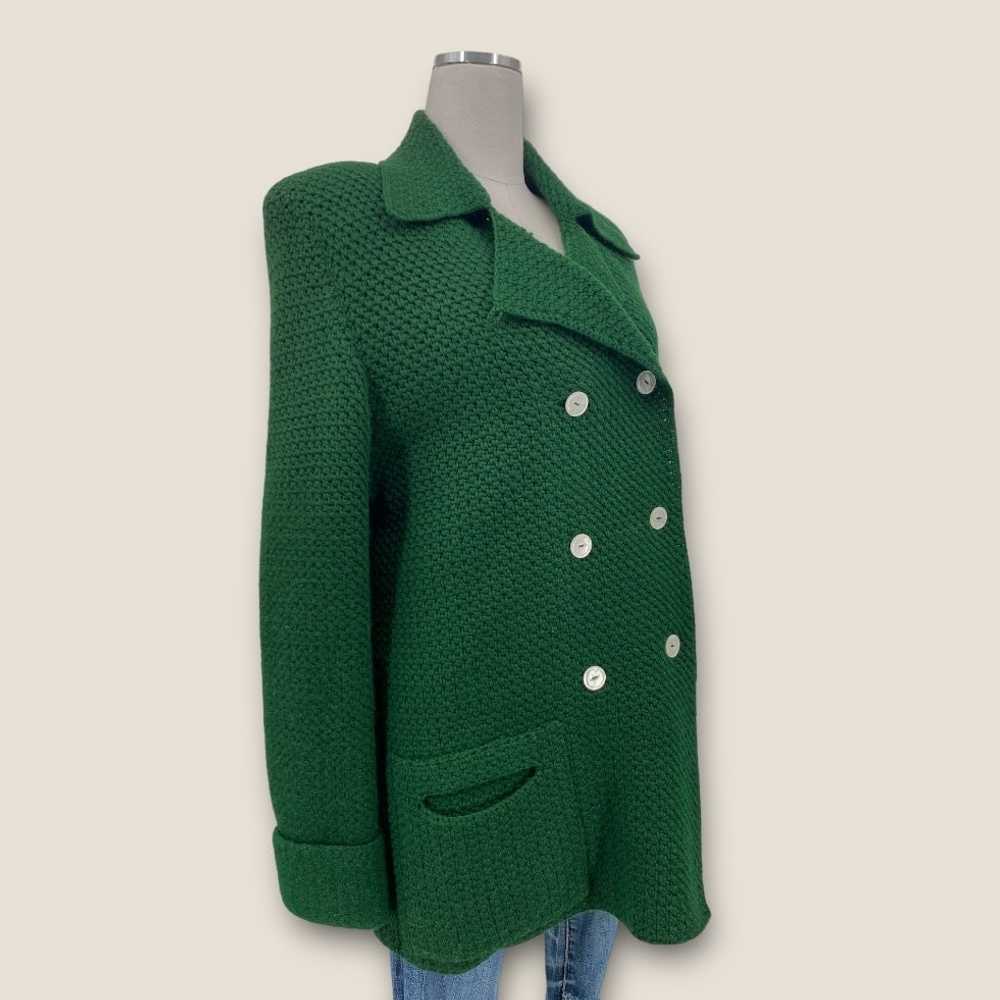 Vintage Knit Crochet Double Breasted Coat - image 5