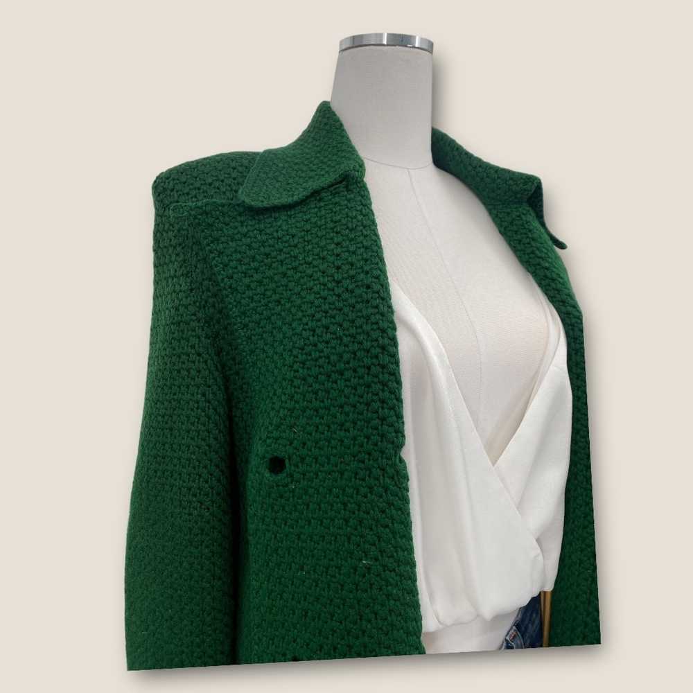 Vintage Knit Crochet Double Breasted Coat - image 8