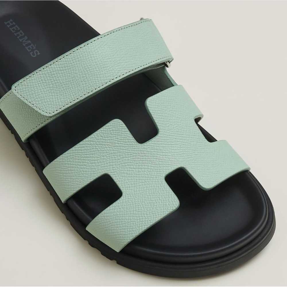 Hermès Leather sandal - image 6