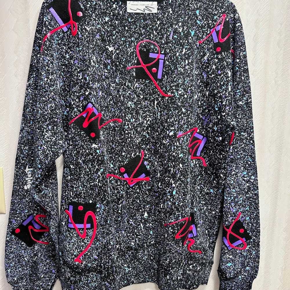 Vintage Artist Hand Painted Splurtworks Sweater. … - image 1