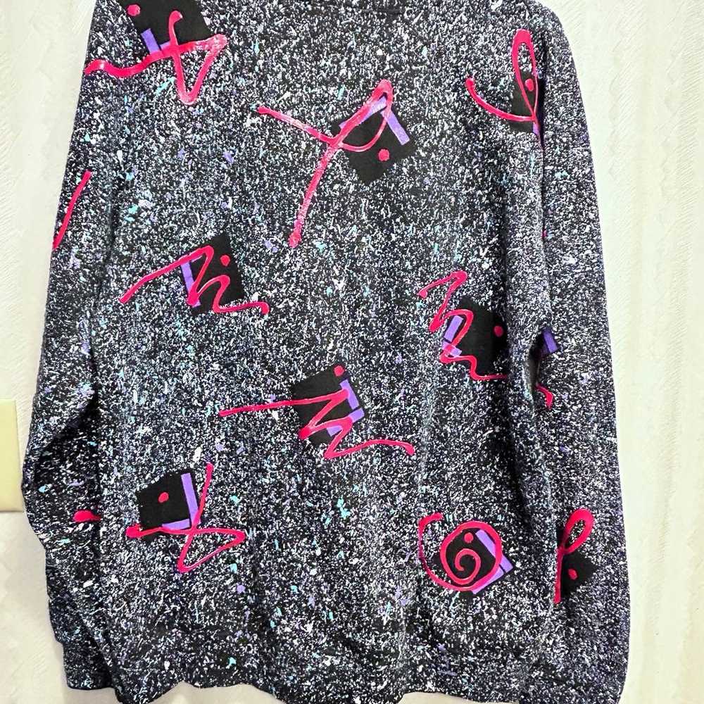 Vintage Artist Hand Painted Splurtworks Sweater. … - image 4