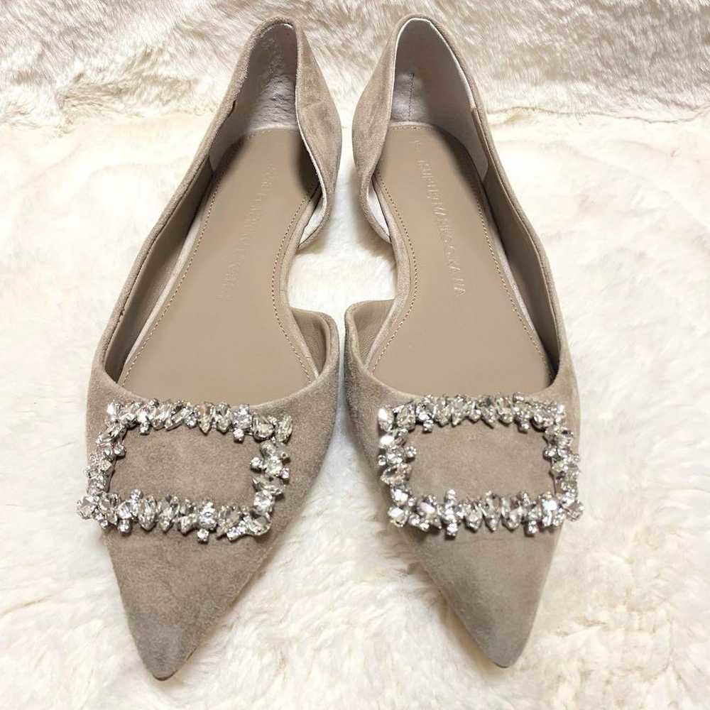 Tsurubaimariko Oikawa Bejeweled Flat Pumps Pointe… - image 2