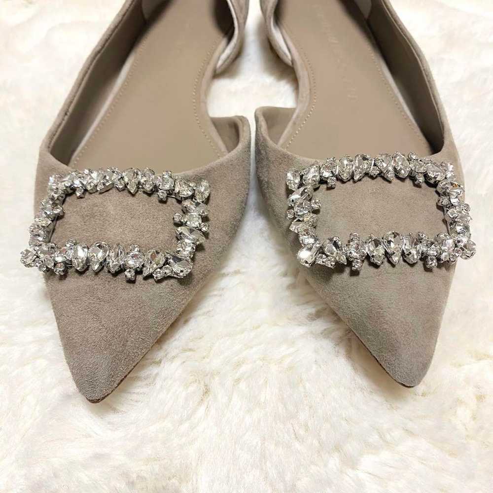 Tsurubaimariko Oikawa Bejeweled Flat Pumps Pointe… - image 3