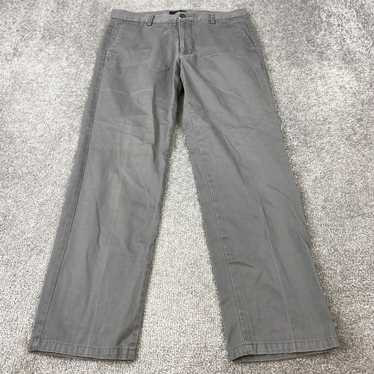 Dockers Men's Gray Flat Front Straight Leg Chino … - image 1