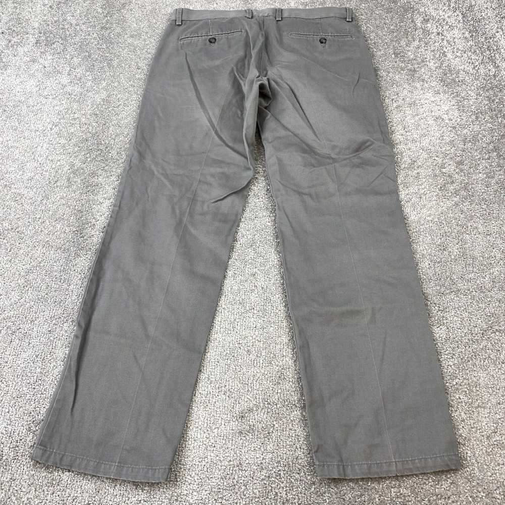 Dockers Men's Gray Flat Front Straight Leg Chino … - image 5