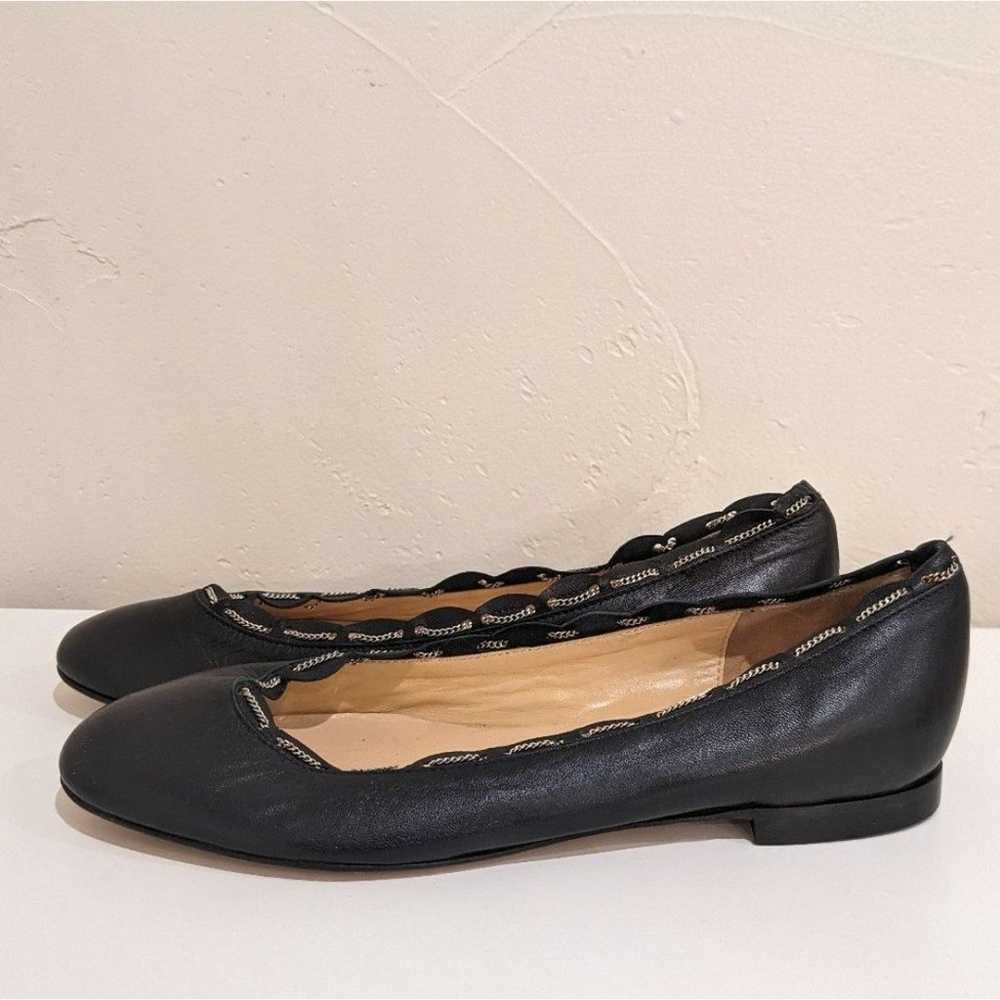 Pour La Victoire | Black Leather Flats - image 1