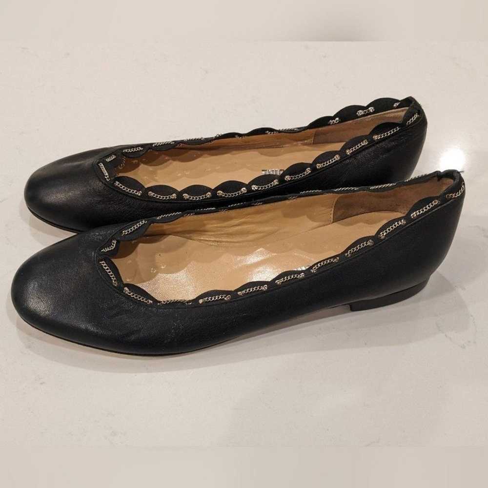 Pour La Victoire | Black Leather Flats - image 5