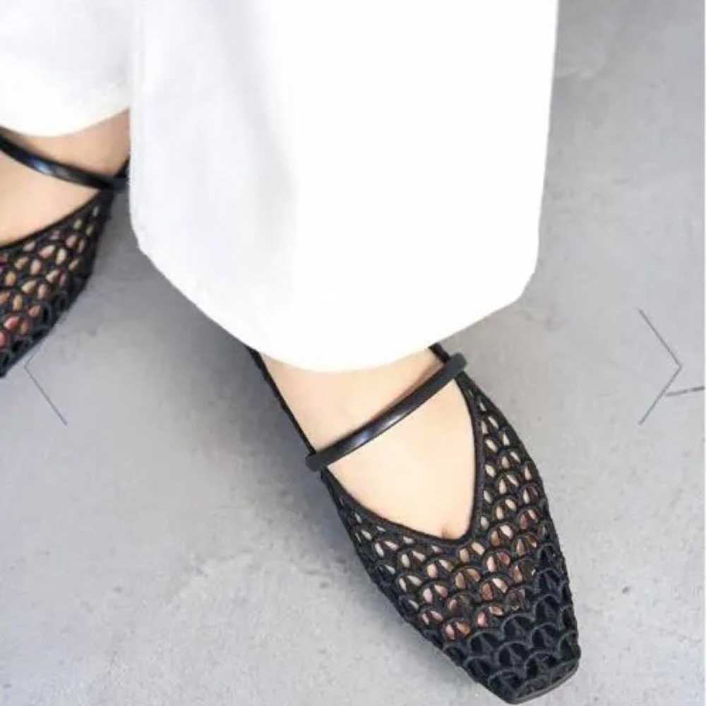 Brand new Square Crochet Strap Flats - image 3