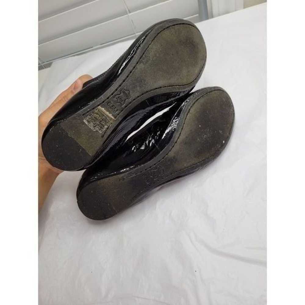 Tory Burch black patent flat 6.5M - image 11