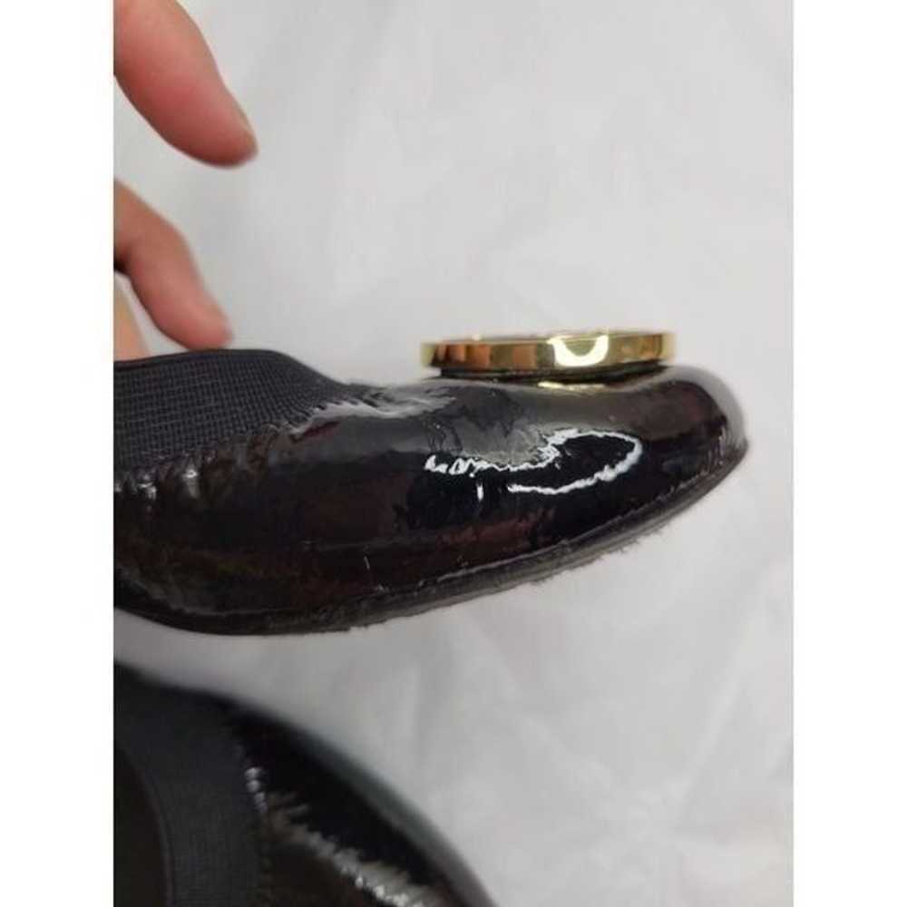 Tory Burch black patent flat 6.5M - image 7