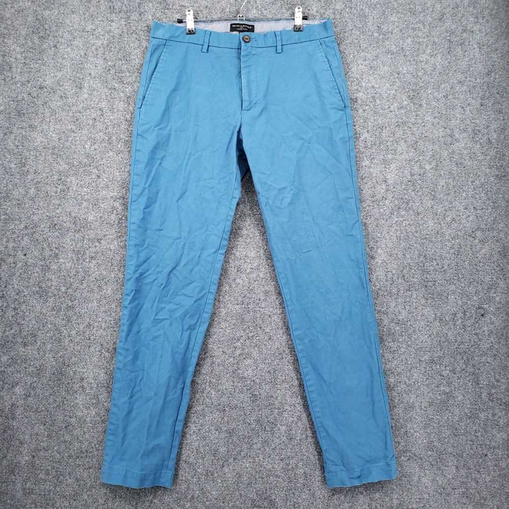 Banana Republic Mens Blue Mason Chino Pants with … - image 1