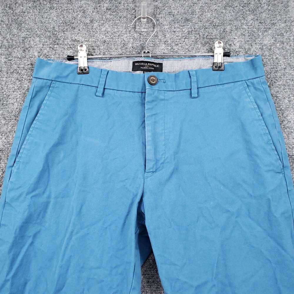 Banana Republic Mens Blue Mason Chino Pants with … - image 2