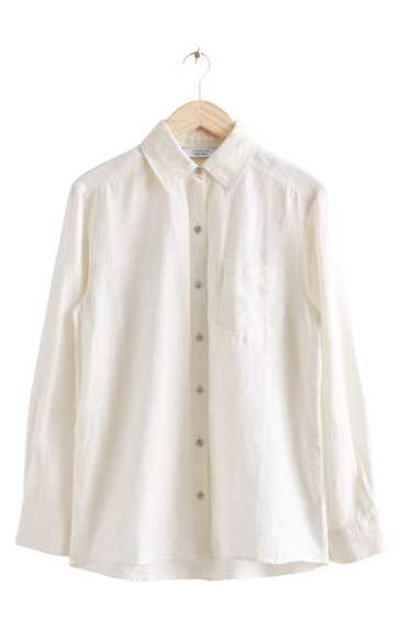 & Other Stories Oversize Linen Shirt - 6 - White