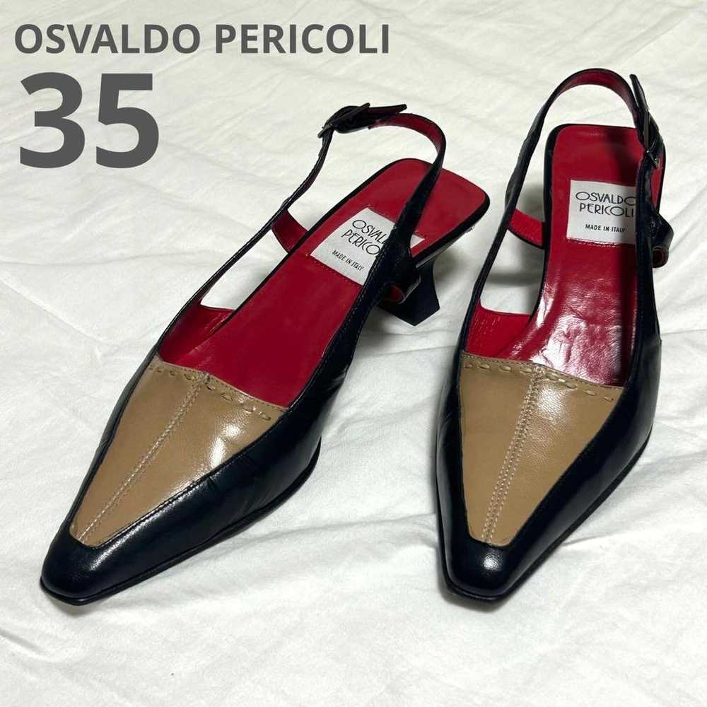 Italian-made genuine leather strap pumps OSVALDO … - image 1