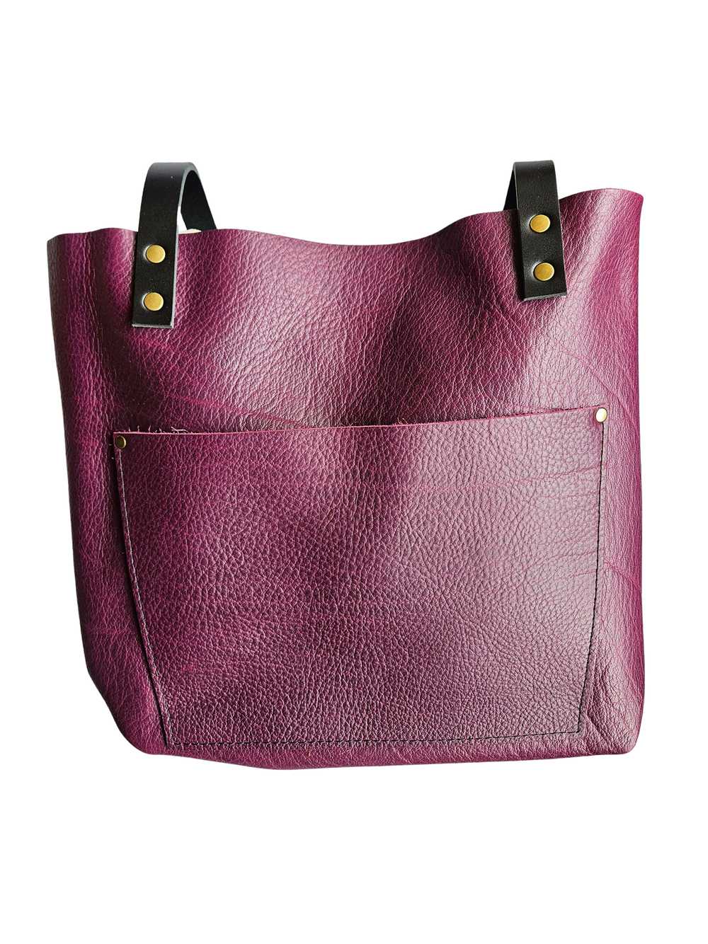 Portland Leather Plum Large Classic Tote - image 10