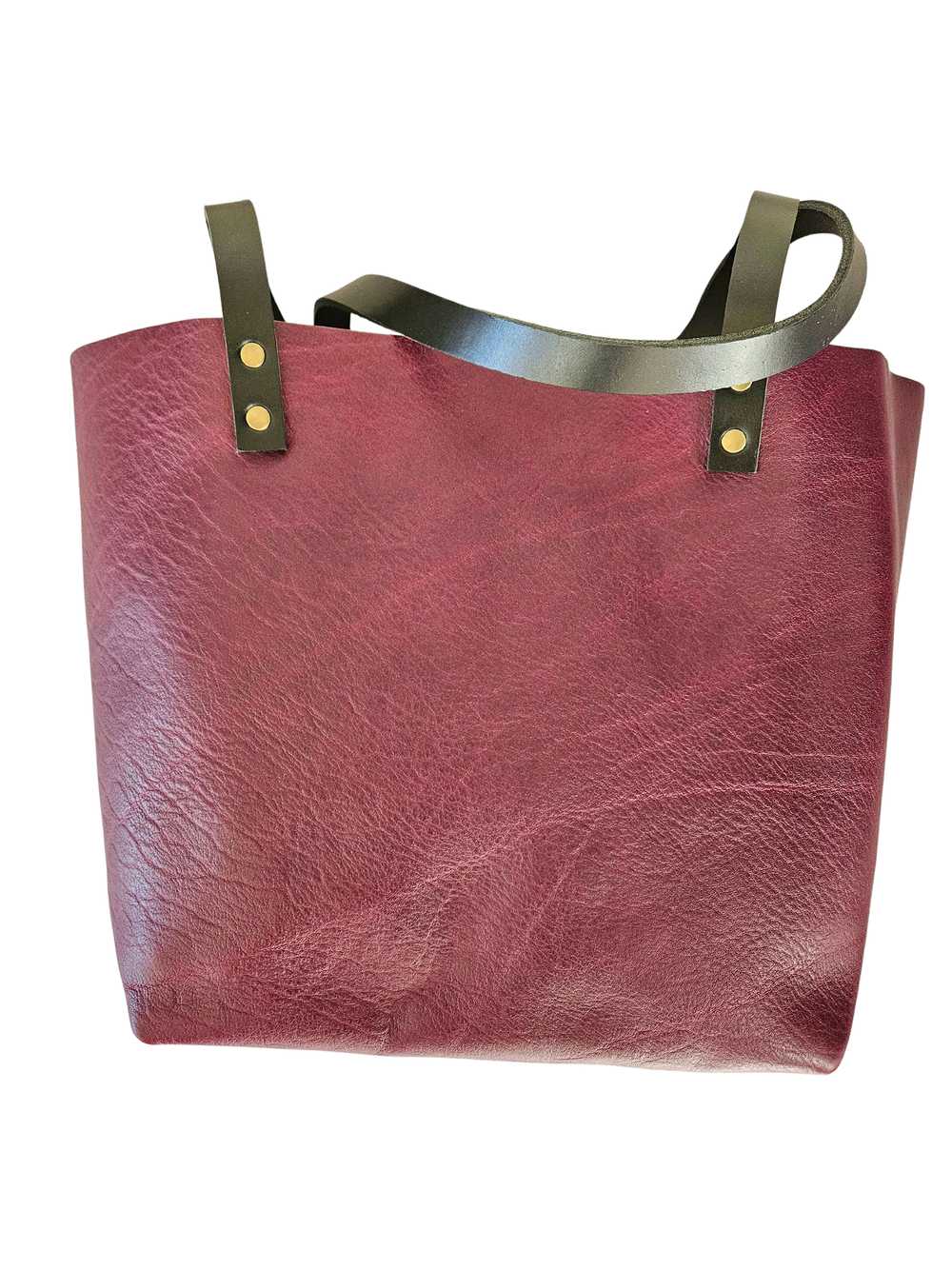 Portland Leather Plum Large Classic Tote - image 3