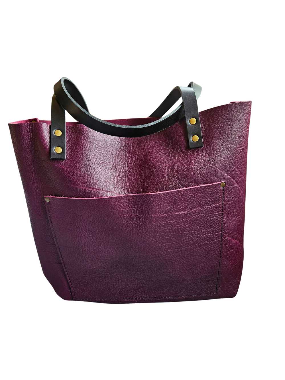 Portland Leather Plum Large Classic Tote - image 9